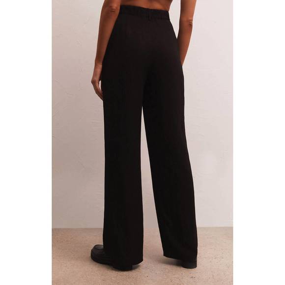 NEW Z SUPPLY marmont trouser in black - Picture 4 of 4